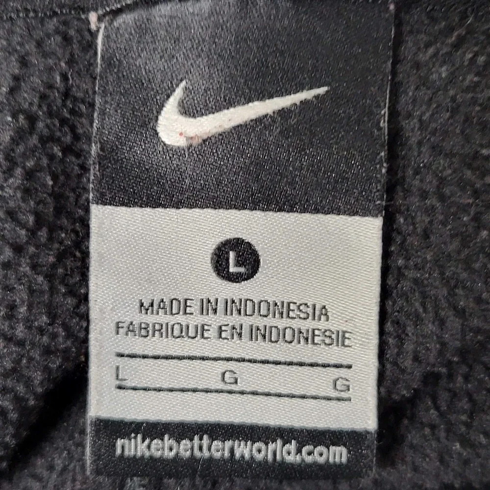 VINTAGE Nike Men Jacket L Gray Gorpcore Logo‎ Zipper Long Sleeve Y2K